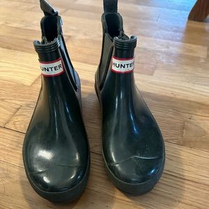Gently used hunter boots